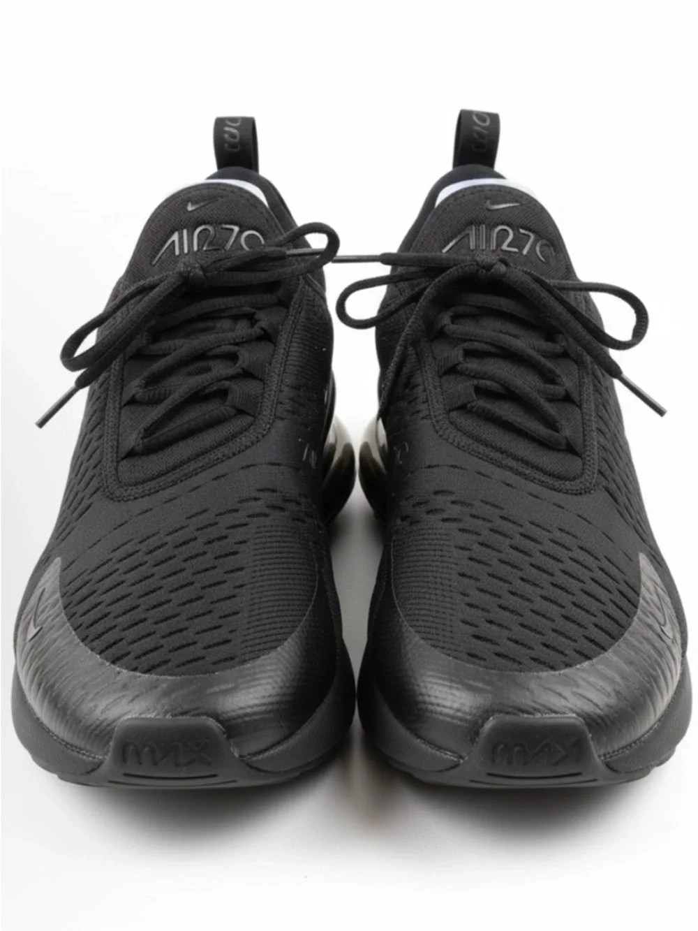 Nike Air Max 270 Triple Black Men's Sneakers - Picture 2 of 5